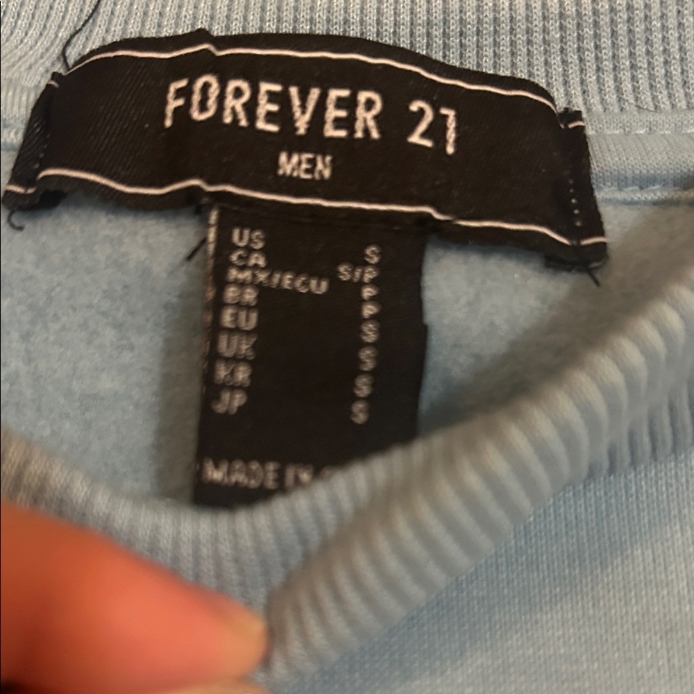 Forever 21 Sky Blue Crewneck Sweater - Picture 2 of 4